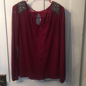 Maroon blouse